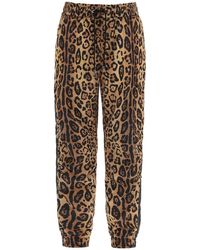 Dolce & Gabbana - Leopard Print Nylon Jogger Pants For - Lyst