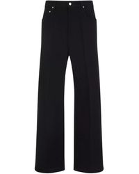 Rick Owens - Geth Straight-fit Wide-leg Denim Pants - Lyst