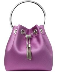Jimmy Choo - Bon Bon Leather Bucket Bag - Lyst