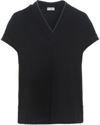 Brunello Cucinelli - Monile T-shirt Black - Lyst