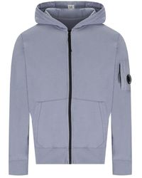 C.P. Company - Light Fleece Lavander Hoodie - Lyst