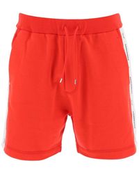 DSquared² - Burbs Sweatshorts With Logo Bands - Lyst