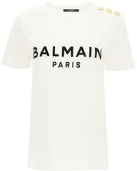 Balmain - T-shirts And Polos White - Lyst