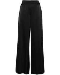 Forte Forte - Forte_forte Stretch Silk Satin Wide Pants Clothing - Lyst