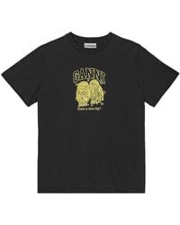 Ganni - T-Shirt Owls - Lyst