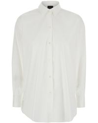 Plain - Shirt With Classic Collar - Lyst