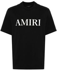 Amiri - Brand-Embellished Crewneck Cotton-Jersey T-Shirt - Lyst