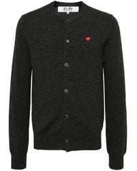 COMME DES GARÇONS PLAY - Round--Neck Small Emblem Knit - Lyst