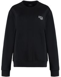 A.P.C. - Sweat Standart Rue Madame Cotton Crew-Neck Sweatshirt - Lyst
