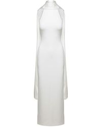 Solace London - 'Dahlia' Long Dress With Halterneck - Lyst