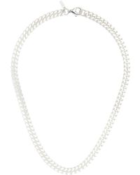 Hatton Labs Cuban Link Chain Necklace - White