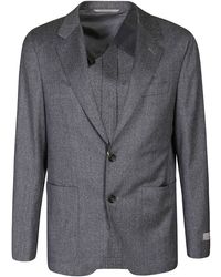 Canali Grey Wool Blazer