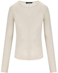 Weekend by Maxmara - Vincita Ivory Long Sleeved T-Shirt - Lyst