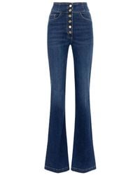 Elisabetta Franchi - High-Rise Jeans - Lyst