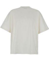 Jil Sander - Tone-On-Tone Over Fit Mc Logo T-Shirt - Lyst