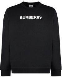 Burberry - Cotton Crew-Neck Sweatshirt - Lyst