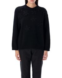 Valentino Garavani - Embroidered Wool Sweater - Lyst