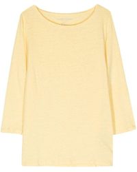 Majestic Filatures - 3/4 Sleeves Boat Neck T-Shirt - Lyst