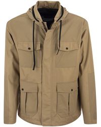 Herno - Field Jacket In Cotton Gabardine - Lyst
