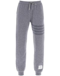 Thom Browne - Knitted Joggers With 4 Bar Motif - Lyst