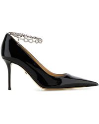 Mach & Mach - Mach&Mach Leather Bow Chain Pumps - Lyst