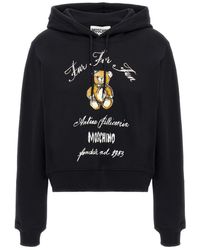 Moschino - 'Antica Pellicceria' Cropped Hoodie - Lyst