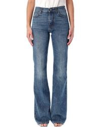 Haikure - Flora Flared Authentic Dark Wash Jeans - Lyst
