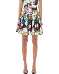 Dolce & Gabbana - Short Cotton Skirt - Lyst