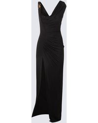 Versace - Black Midi Dress - Lyst
