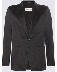 Dries Van Noten - Black Cotton Blend Blazer - Lyst