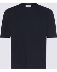 Piacenza Cashmere - Navy Blue Cotton T-shirt - Lyst