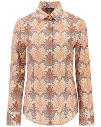 Etro - Slim Fit Shirt With Paisley Pattern - Lyst