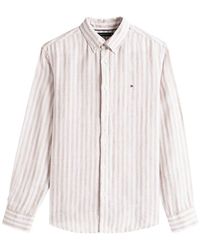 Tommy Hilfiger - Linen Essential Stripe Shirt - Lyst