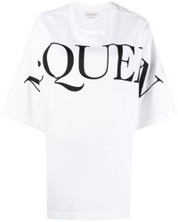 Alexander McQueen Logo-print Oversized T-shirt - White