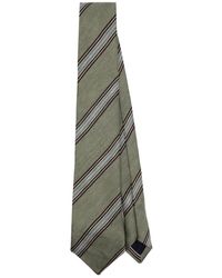 Paul Smith - Striped Linen-blend Tie - Lyst