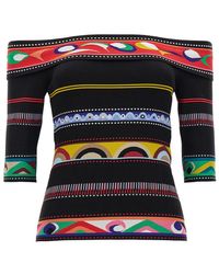 Emilio Pucci - Jacquard Patterned Top Tops - Lyst