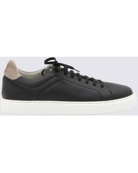 Brunello Cucinelli - Black Leather Sneakers - Lyst