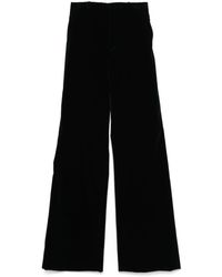 Chloé - Flared Velvet Tailored Pants - Lyst