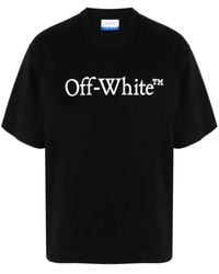 Off-White c/o Virgil Abloh - Big Logo Print Skate Cotton T-shirt Clothing - Lyst