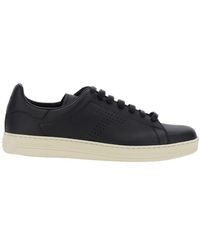 Tom Ford - 'Warwick' Sneaker With Perforated T Detail On The Side - Lyst