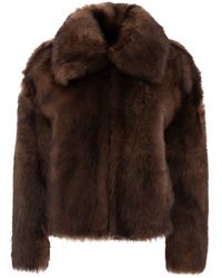B&W - Shearling Coat - Lyst