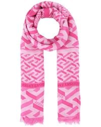 Versace - Monogram-Print Scarf - Lyst