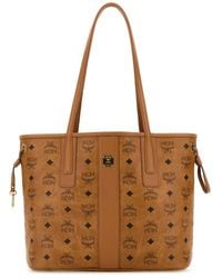 MCM - Printed Canvas Liz Shopping Bag - Lyst