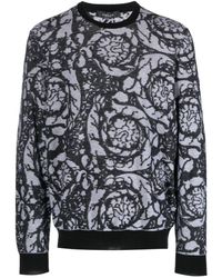 Versace - Silhouette Baroque Sweater - Lyst