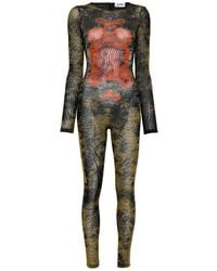 Jean Paul Gaultier - Abstract Print Jumpsuit - Lyst