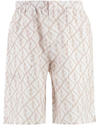 Fendi - Linen Bermuda-shorts - Lyst