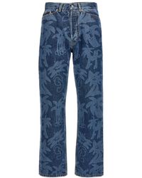 Palm Angels - Palmity Allover Laser Jeans - Lyst