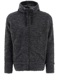 Junya Watanabe - Textured Drawstring Zipped Hoodie - Lyst