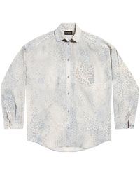 Balenciaga - Leo Bleached Oversized Shirt - Lyst