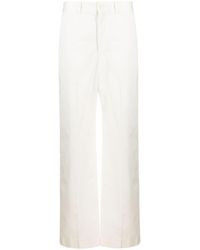 Lemaire - High-waisted Straight-leg Trousers - Lyst
